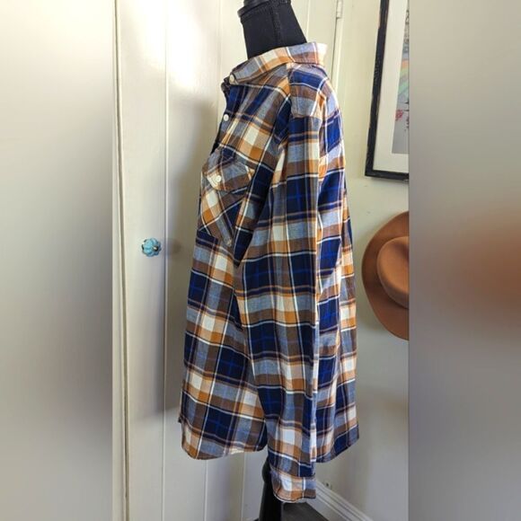 The North Face Boyfriend Plaid Button Front Long Sleeve Shirt sz LG EUC - Picture 8 of 15